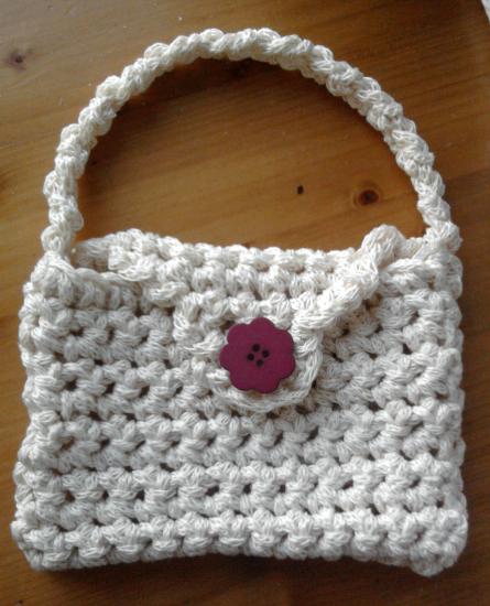Petit sac crochet N°12 avec tricotin